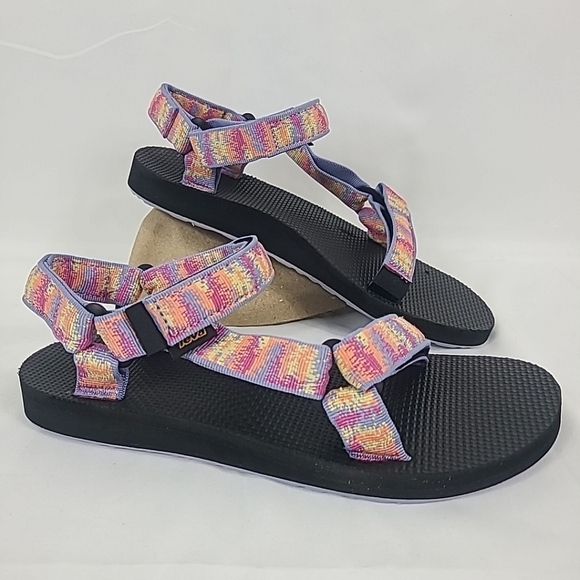 NEW Teva Original Universal Women's Multicolor Sandals Sz 8 NIB 1003987 - Picture 1 of 9